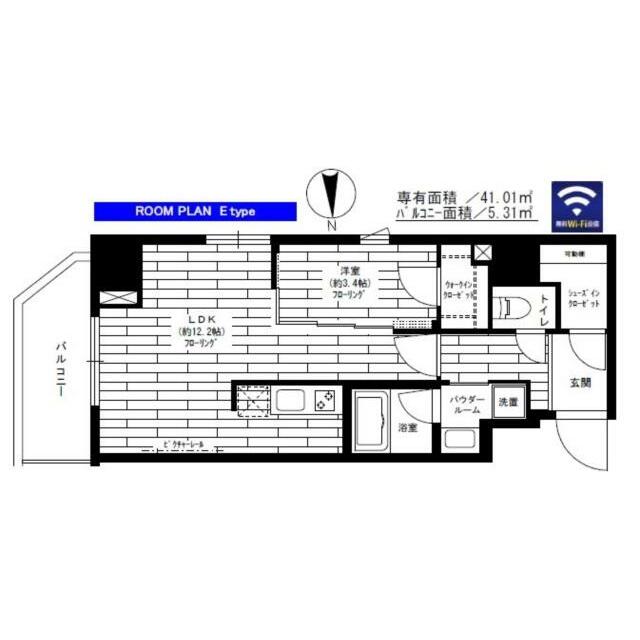 【台東区台東のマンションの間取り】