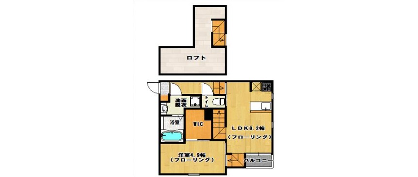 糟屋郡新宮町大字新宮のアパートの間取り