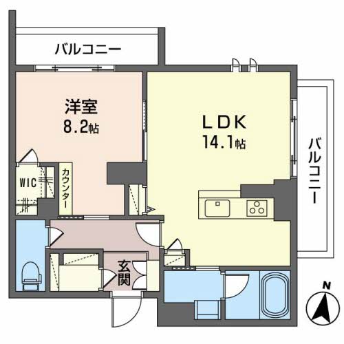 コンフォール木町の間取り