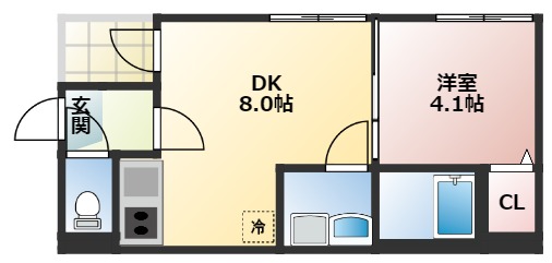 グランシャルム中村の間取り