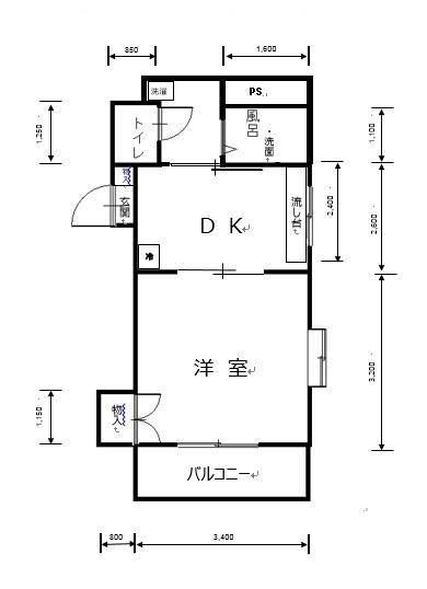 【姫路市坂元町のマンションの間取り】