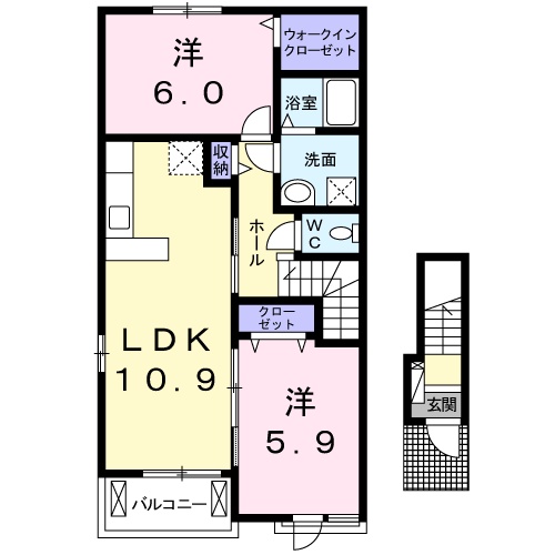 コンフォール弐番館の間取り