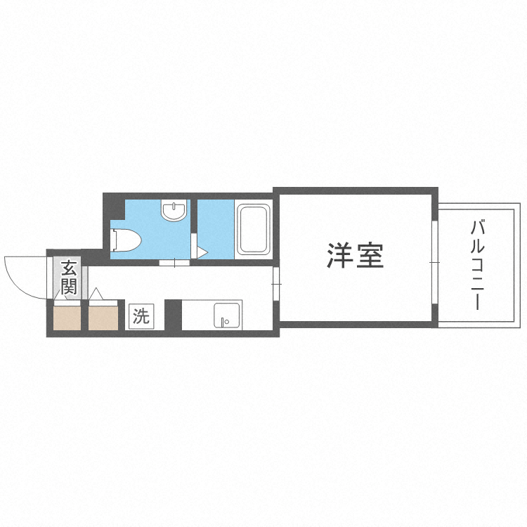 札幌市中央区南一条東のマンションの間取り