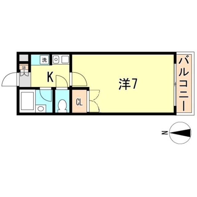 神戸市須磨区大池町のマンションの間取り