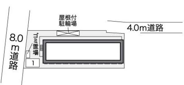 【レオパレスメルベーユ 昭和の駐車場】