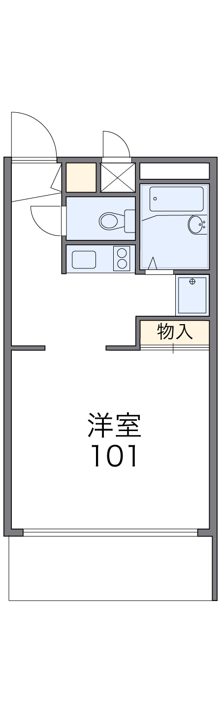 レオパレスエントピアSSの間取り