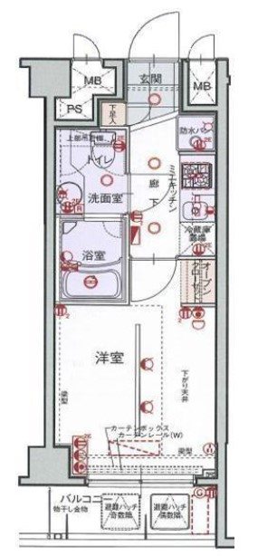 府中市幸町のマンションの間取り