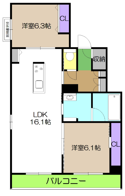 ファルコ鷹匠の間取り