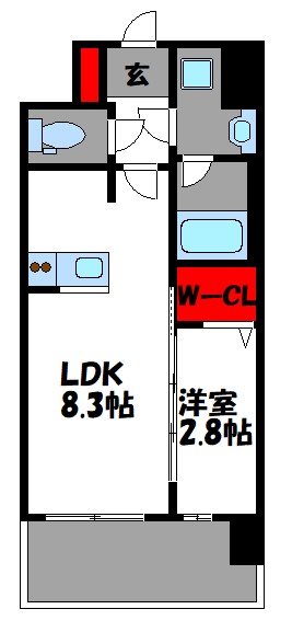 【ブランシエスタ千早ＲＪＲの間取り】