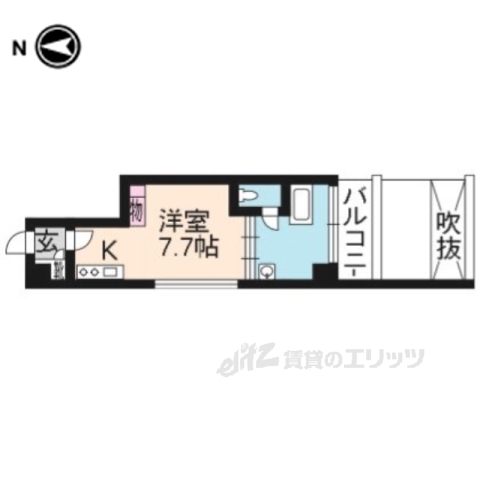 ブローニュかもがわの間取り