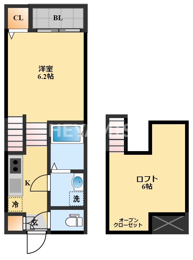 modern palazzo西栄田SunnyHillの間取り