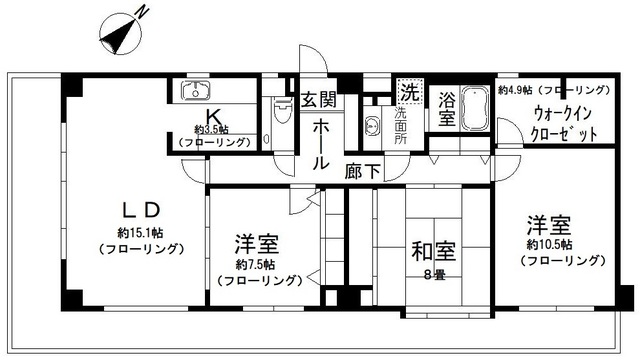 Ｎ－ｆｌａｔｓ　横浜大岡の間取り