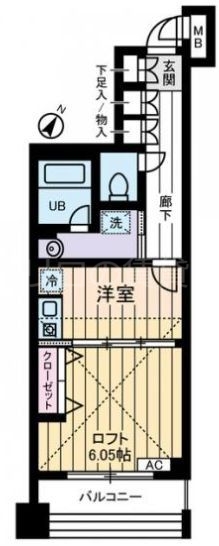 グランデュール千鳥の間取り