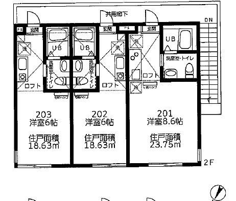 【大和市西鶴間のアパートの間取り】