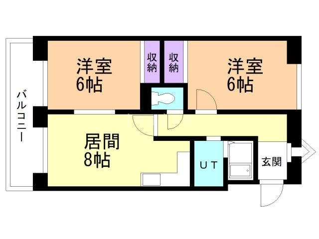 ＬＥＥ北１７条東ビルの間取り