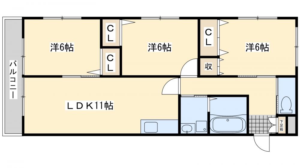 エスポワールシャトーの間取り