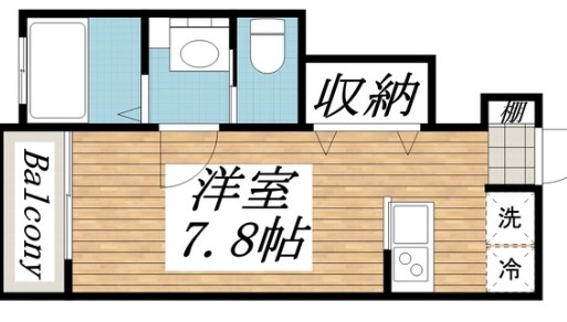 松戸市幸谷のアパートの間取り