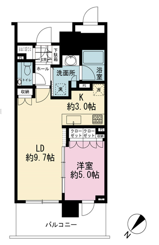 江東区豊洲のマンションの間取り