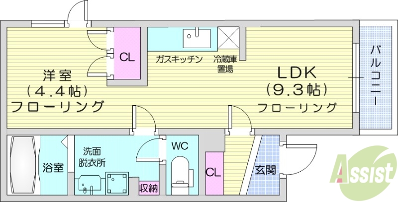 パレス24川村の間取り