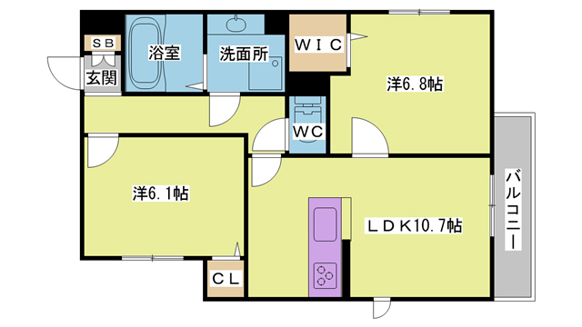 ペルチェの間取り