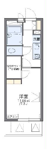 レオパレスフルールアカネの間取り