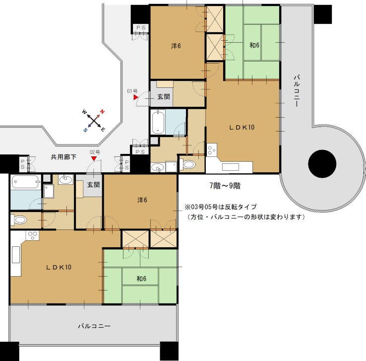 アピスカワイの間取り