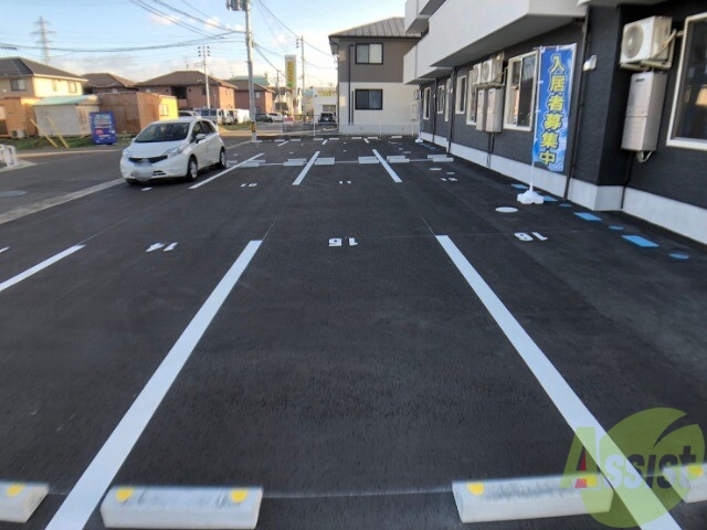 【多賀城市高橋のアパートの駐車場】