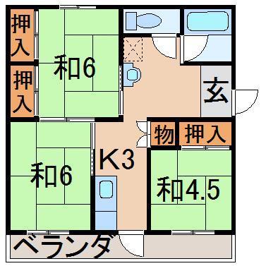 第１カンノハイツの間取り