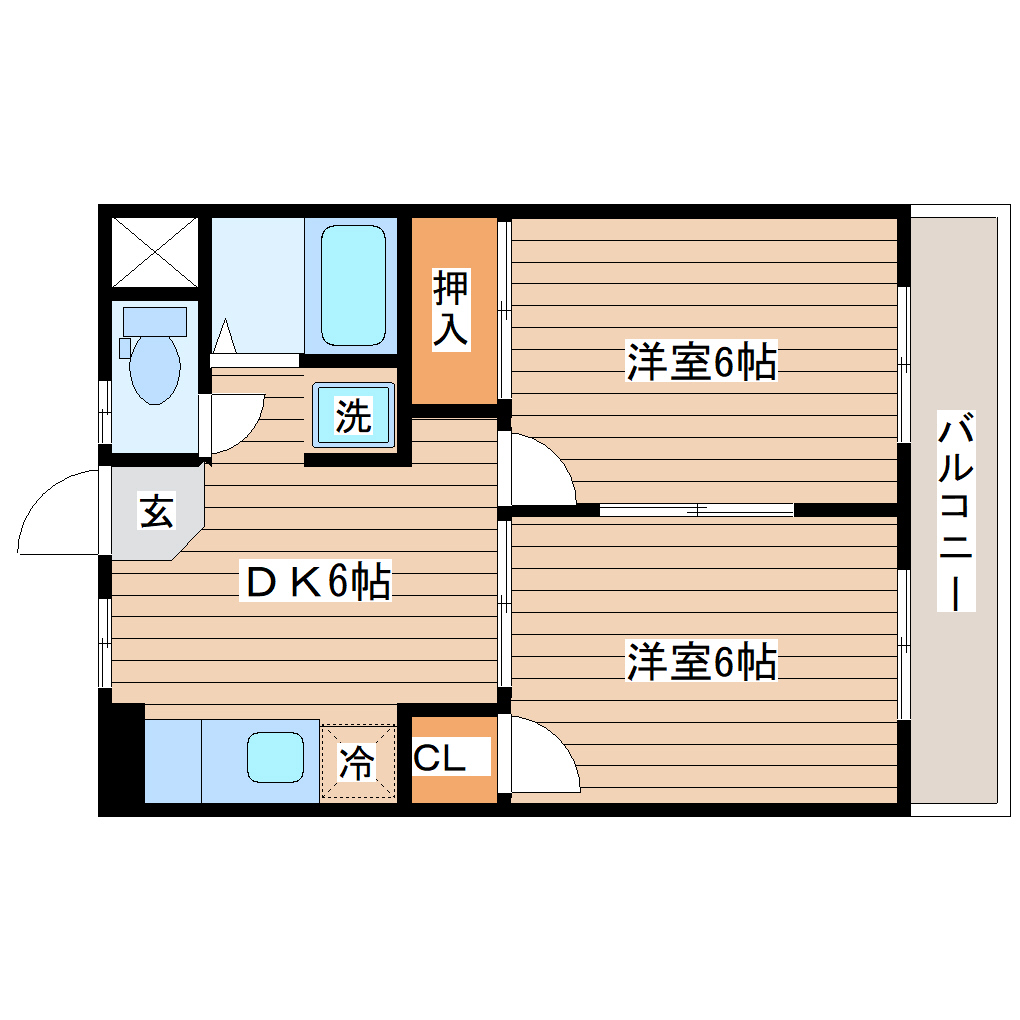 クレシア長町の間取り