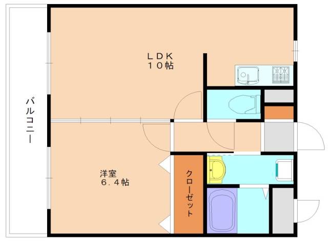 福津市福間南のマンションの間取り