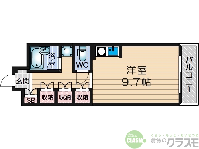 吹田市千里丘上のマンションの間取り