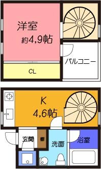 【茨木市総持寺駅前町のマンションの間取り】