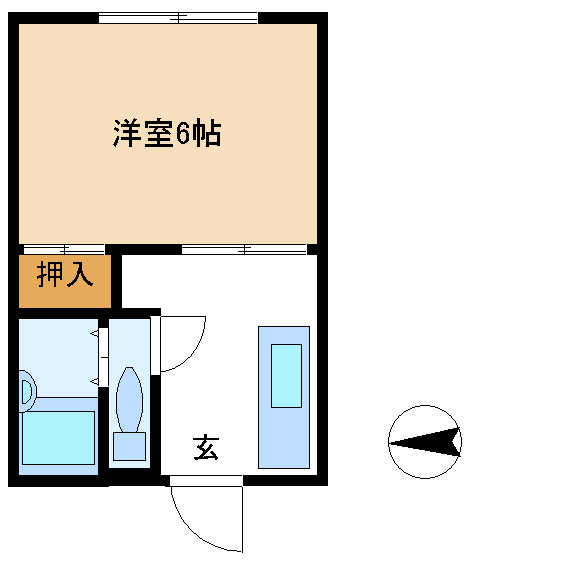 コーポフジの間取り