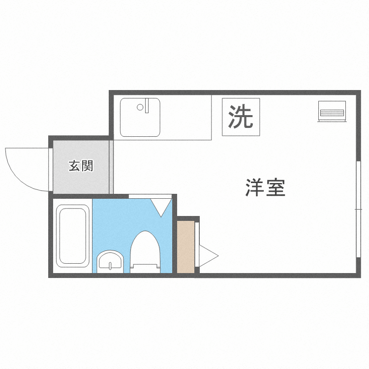 札幌市中央区北四条東のマンションの間取り