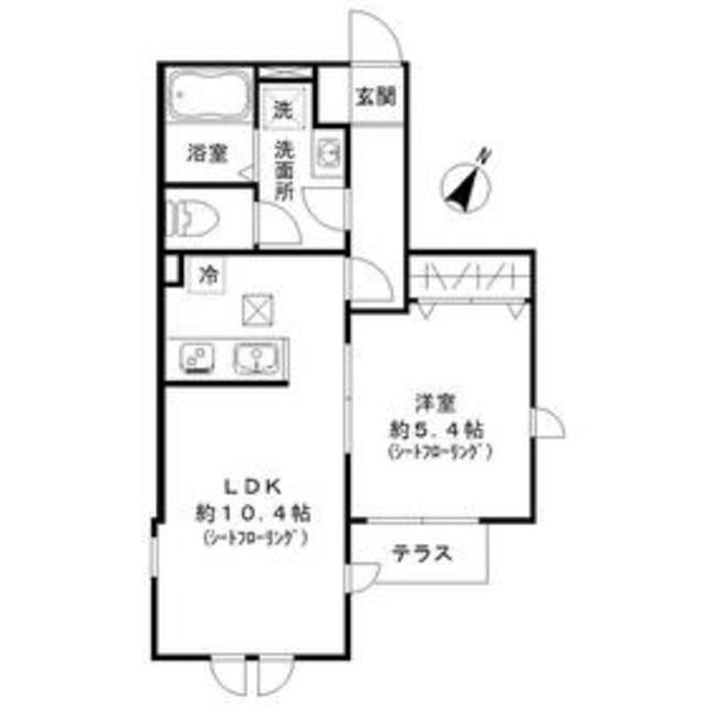 横浜市旭区本村町のアパートの間取り