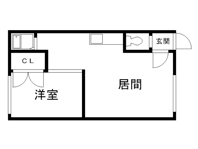 旭川市大雪通のアパートの間取り