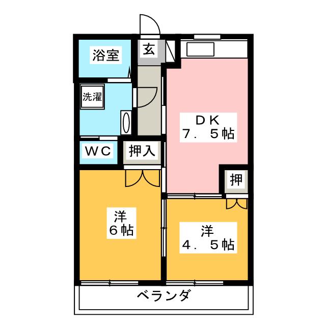 サントクハイツの間取り