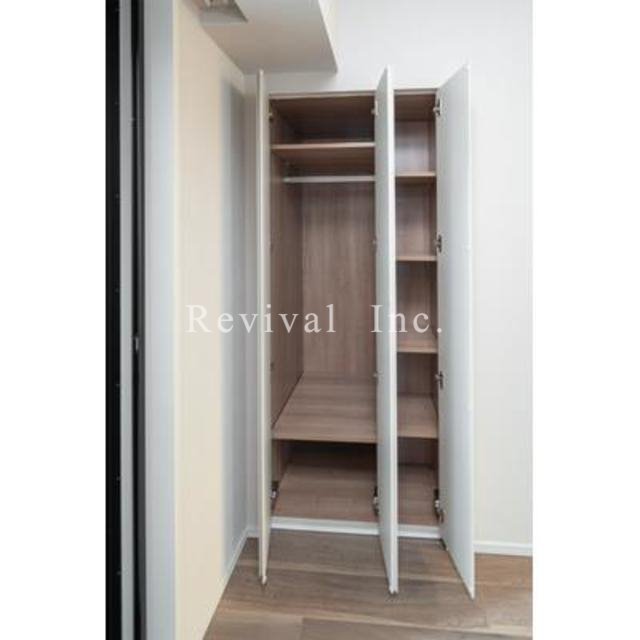 収納　寝室にクローゼット完備です