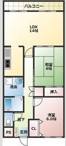 フェリース樟葉の間取り写真