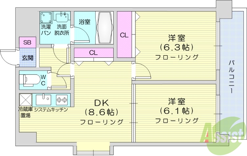 ヴィンテージ北山の間取り写真