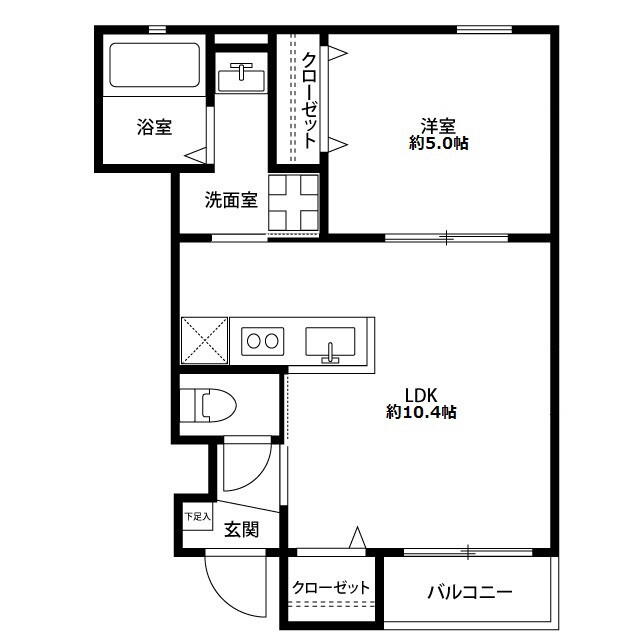 東武東上線 上福岡駅 徒歩9分 2階建 築12年の間取り写真
