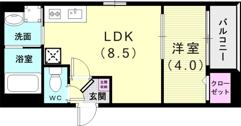 CRASTINE魚住町の間取り写真