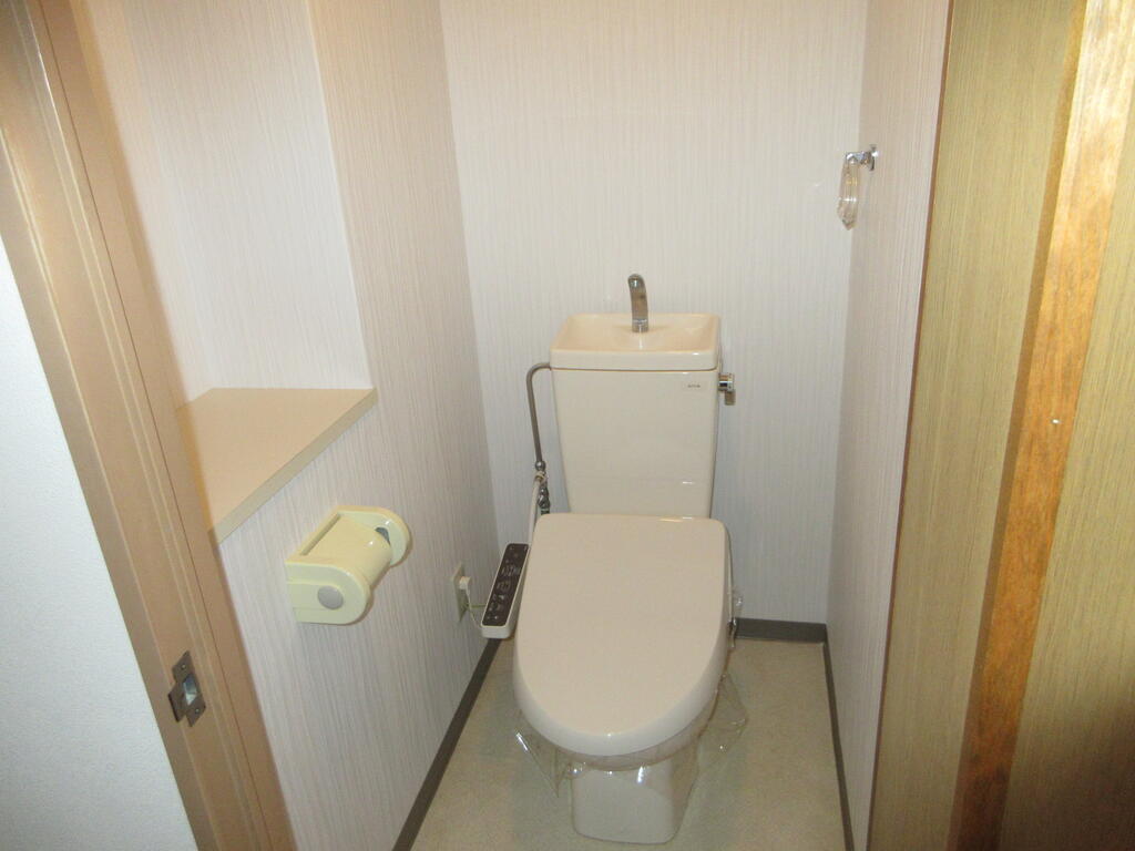 広島電鉄宇品線 鷹野橋駅 徒歩9分 12階建 築35年のトイレ写真