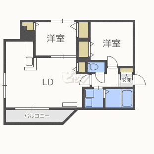 Large Casa西町の間取り写真