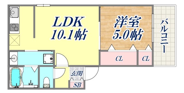 フジパレス須磨鷹取2番館の間取り写真