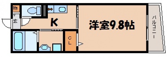 【安芸郡府中町石井城のマンションの間取り】