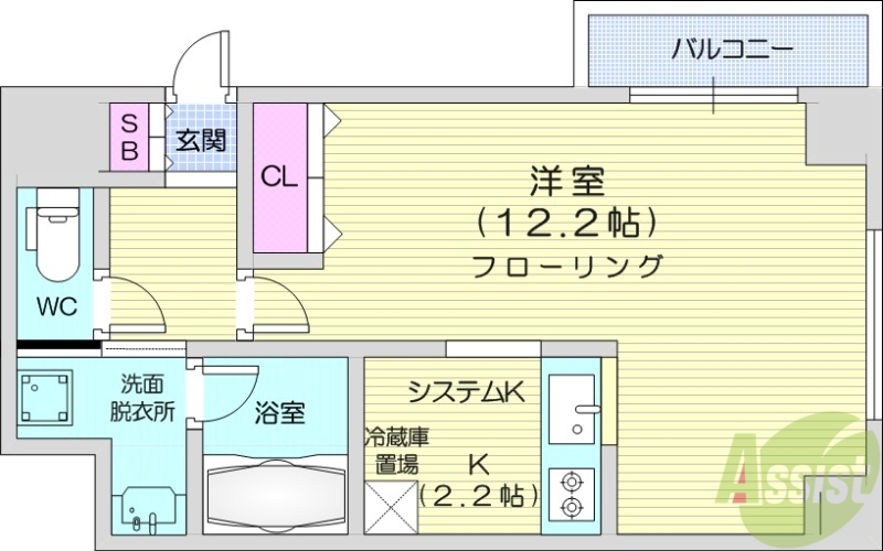 中鉱ビルの間取り