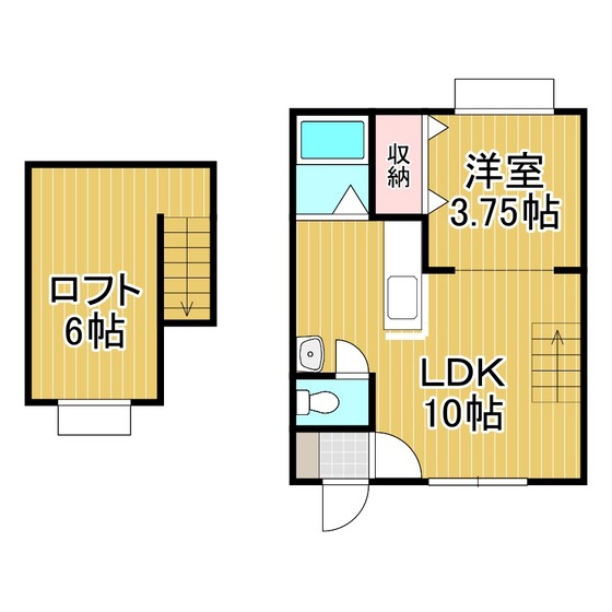 レインボーハウス浜町Ｎｏ１２の間取り