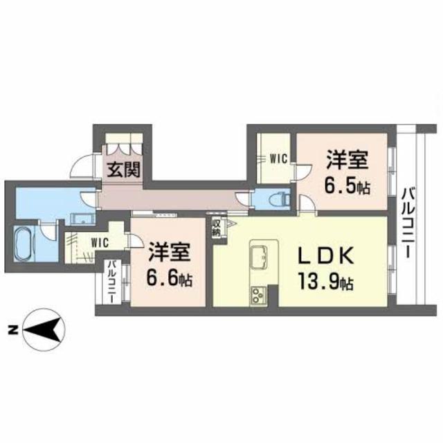 シャーメゾン　ルクールの間取り