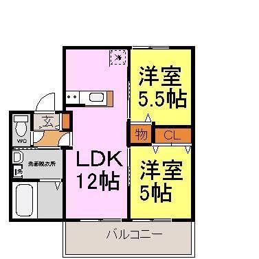 カーサエルソレーユの間取り